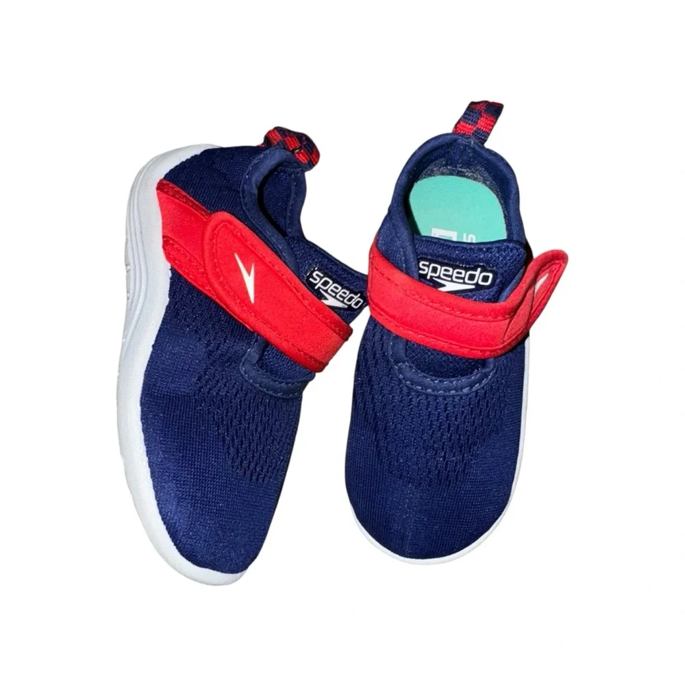 Speedo Kids' Navy and Red Water Shoes